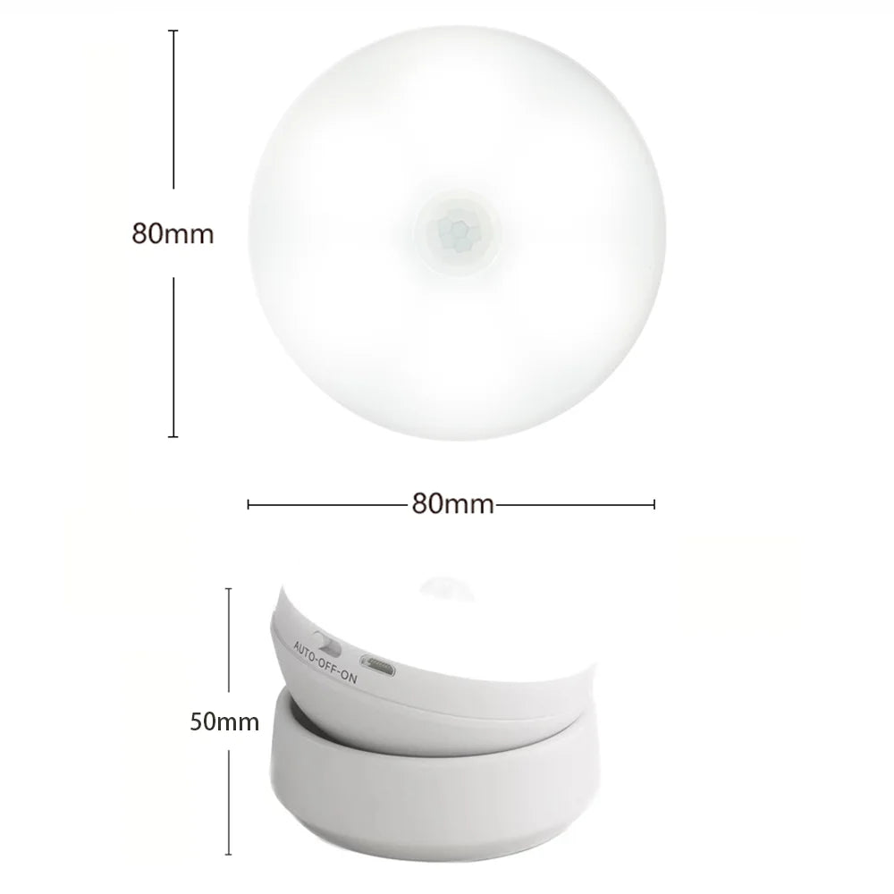 GlowSense Motion Light – Smart Rechargeable LED Night Light for Modern Homes