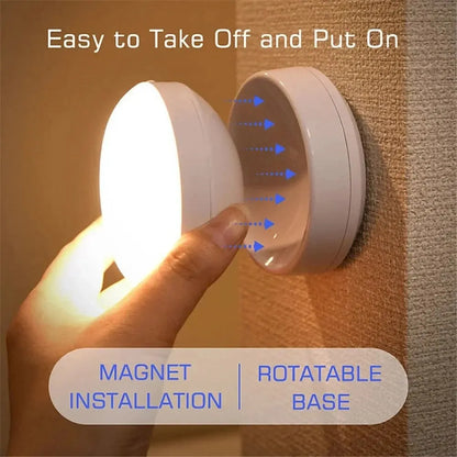 GlowSense Motion Light – Smart Rechargeable LED Night Light for Modern Homes