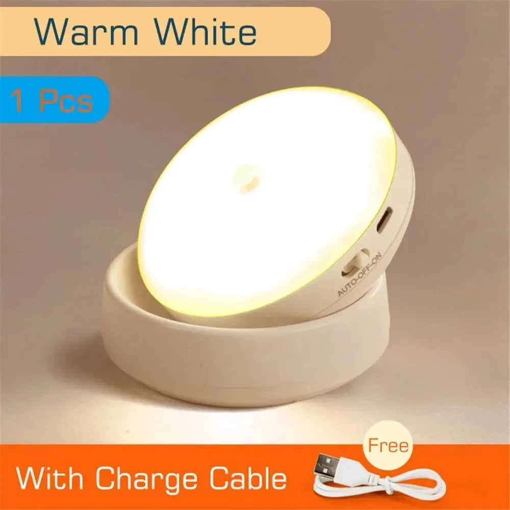 GlowSense Motion Light – Smart Rechargeable LED Night Light for Modern Homes