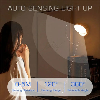 GlowSense Motion Light – Smart Rechargeable LED Night Light for Modern Homes