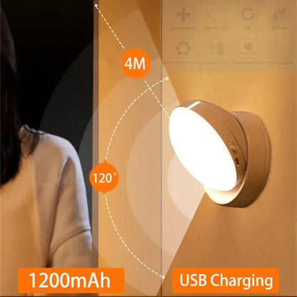 GlowSense Motion Light – Smart Rechargeable LED Night Light for Modern Homes