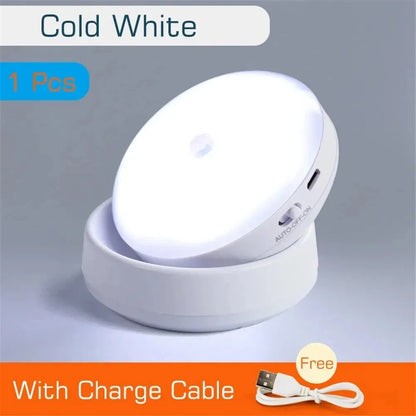 GlowSense Motion Light – Smart Rechargeable LED Night Light for Modern Homes